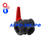 Кран 45531117 3-х ходовый шаровый 2" с патрубком d50
